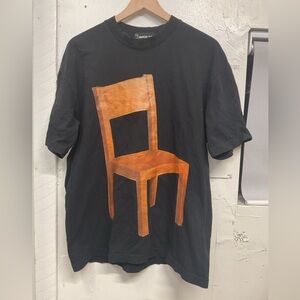 Black Marcel Zago chair tee size